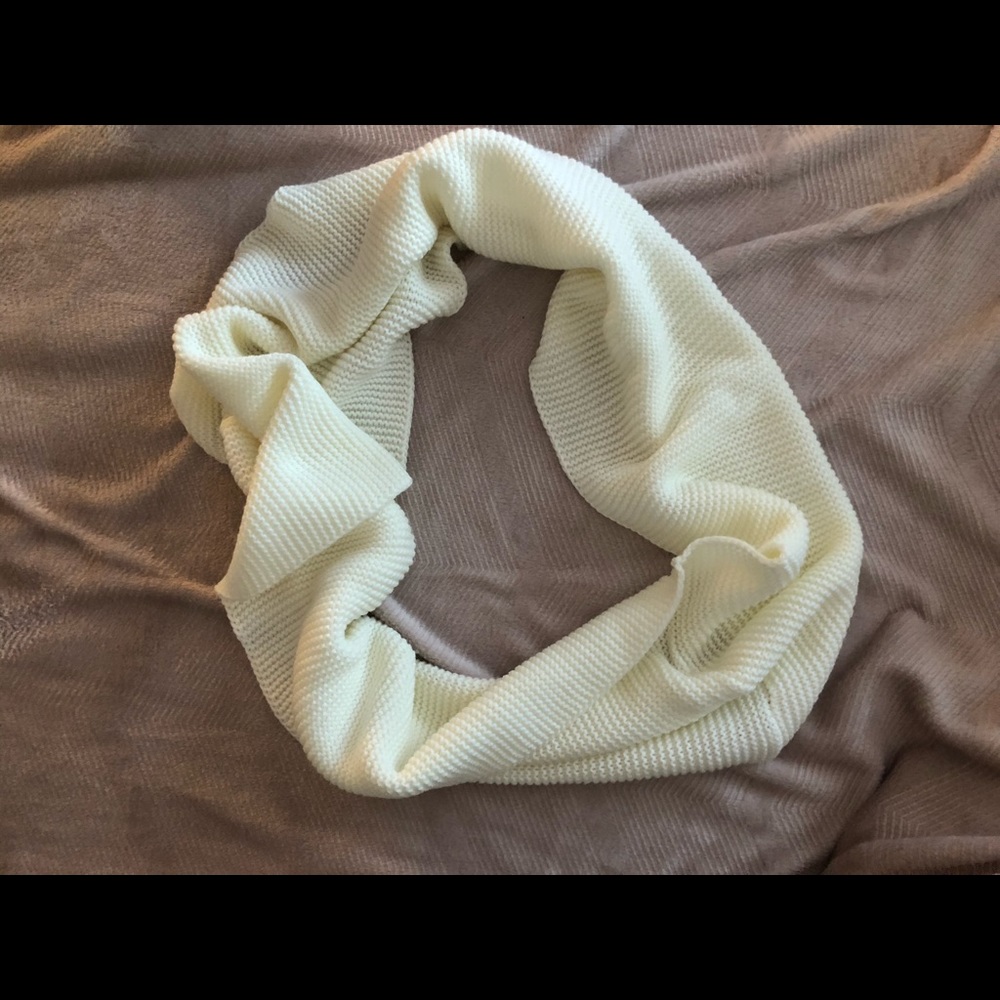 Cream infinity scarf